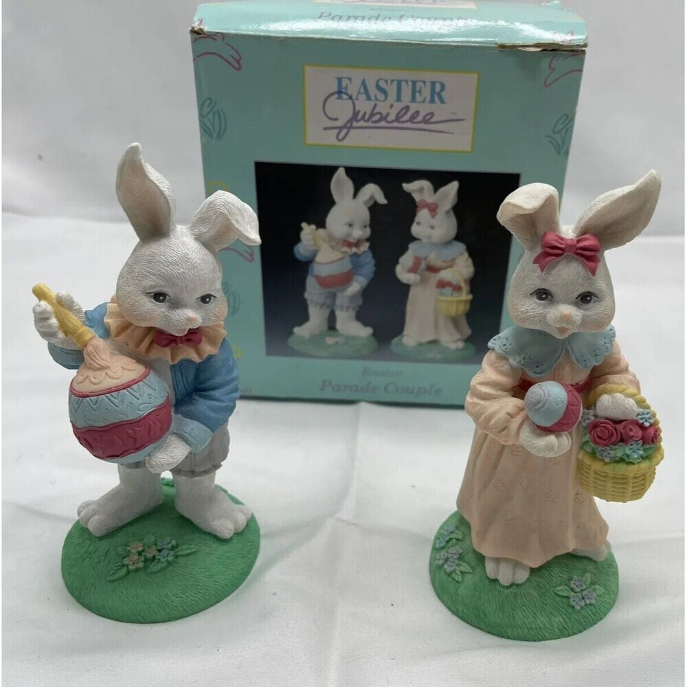 VINTAGE EASTER JUBILEE EASTER PARADE COUPLE with ORIGINAL BOX